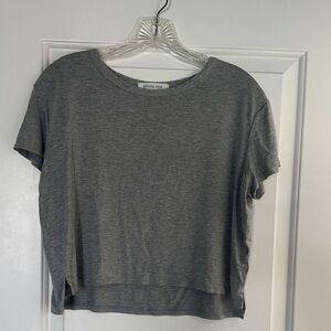 Olivia Rae Charcoal Short Sleeve Top
